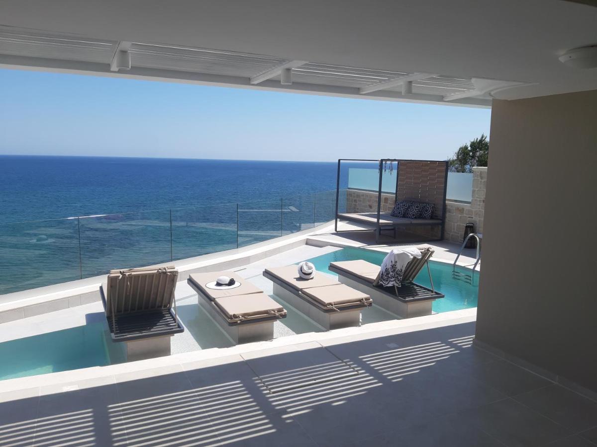 Luxury Villa Dioskouroi Eco Pool & Jacuzzi Каливес Экстерьер фото
