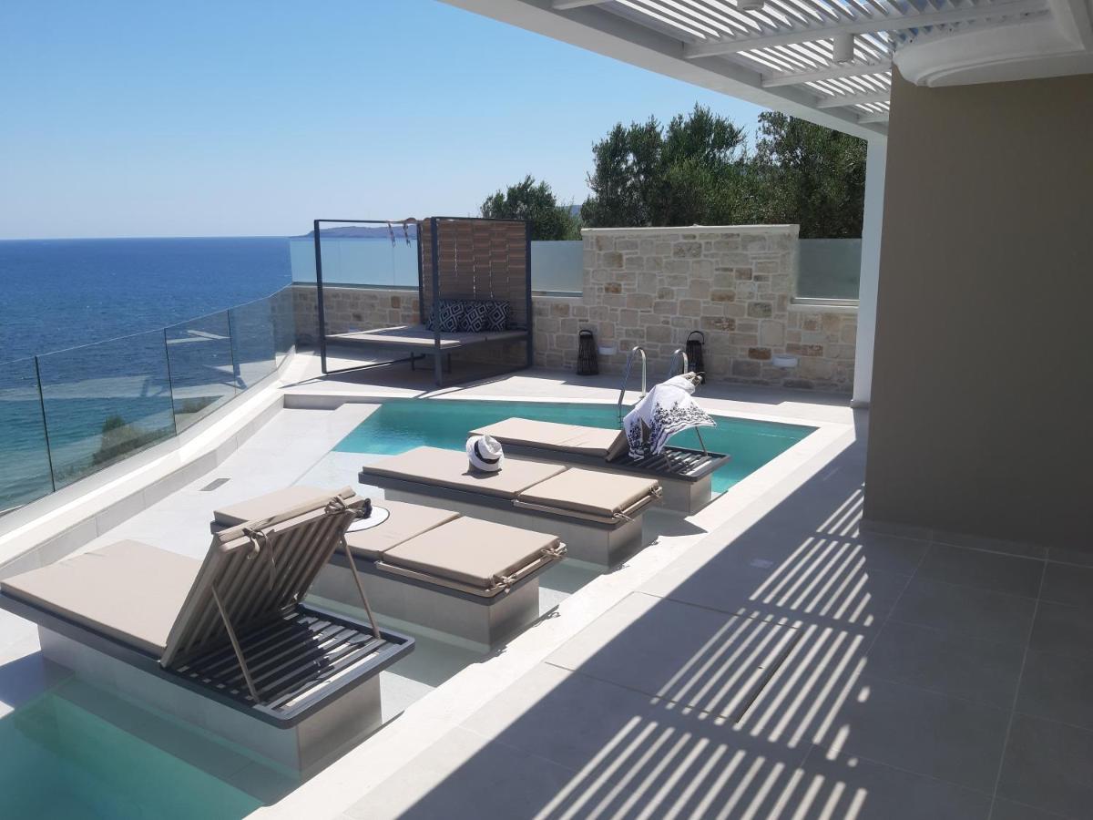 Luxury Villa Dioskouroi Eco Pool & Jacuzzi Каливес Экстерьер фото