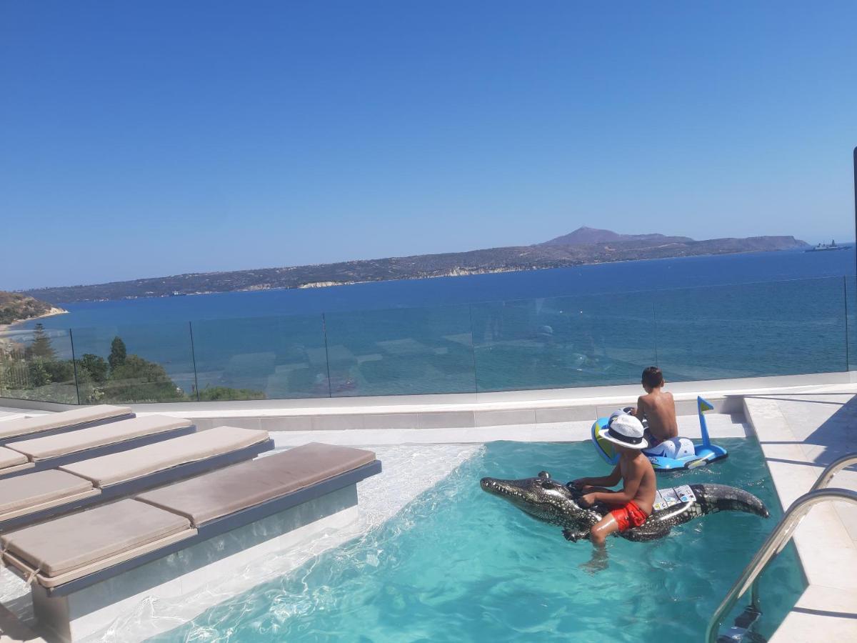 Luxury Villa Dioskouroi Eco Pool & Jacuzzi Каливес Экстерьер фото