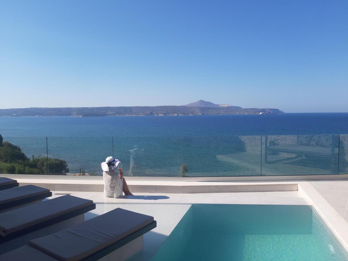 Luxury Villa Dioskouroi Eco Pool & Jacuzzi Каливес Экстерьер фото